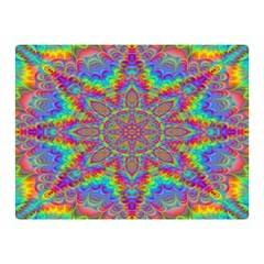 Mandala, Pattern, Abstraction, Colorful, Hd Phone Two Sides Premium Plush Fleece Blanket (mini) by nateshop