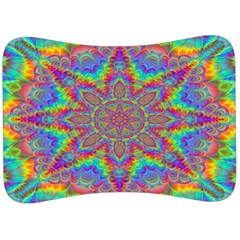 Mandala, Pattern, Abstraction, Colorful, Hd Phone Velour Seat Head Rest Cushion by nateshop