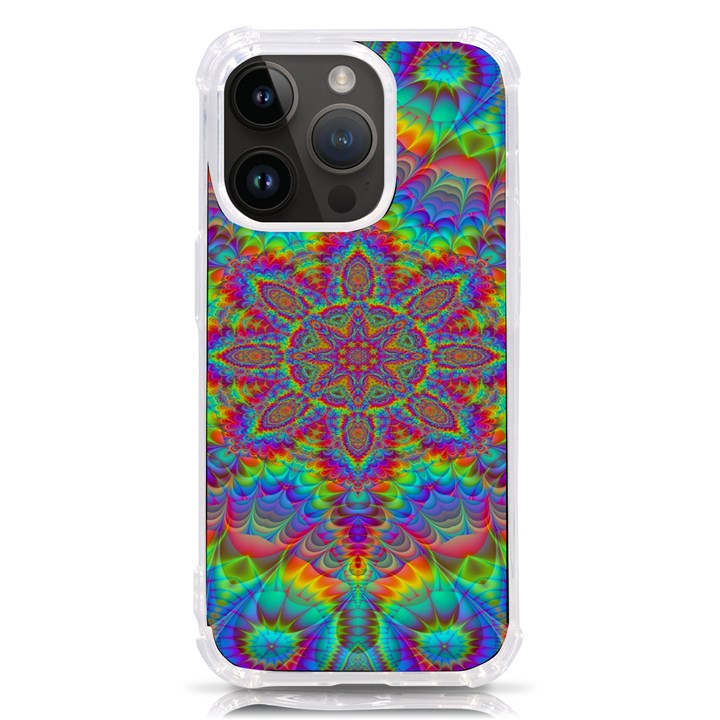 Mandala, Pattern, Abstraction, Colorful, Hd Phone iPhone 14 Pro TPU UV Print Case