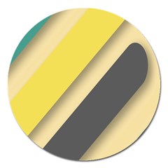 Minimalist, Abstract, Android, Background, Desenho Magnet 5  (round) by nateshop