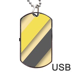 Minimalist, Abstract, Android, Background, Desenho Dog Tag Usb Flash (one Side)