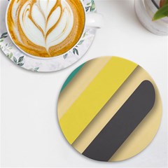 Minimalist, Abstract, Android, Background, Desenho Uv Print Round Tile Coaster by nateshop