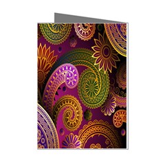 Paisley Pattern, Abstract Colorful, Texture Background, Hd Mini Greeting Cards (pkg Of 8) by nateshop