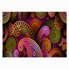 Paisley Pattern, Abstract Colorful, Texture Background, Hd Large Glasses Cloth (2 Sides) by nateshop