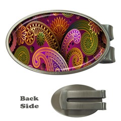 Paisley Pattern, Abstract Colorful, Texture Background, Hd Money Clips (oval)  by nateshop