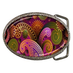 Paisley Pattern, Abstract Colorful, Texture Background, Hd Belt Buckles by nateshop