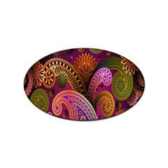 Paisley Pattern, Abstract Colorful, Texture Background, Hd Sticker Oval (10 Pack) by nateshop