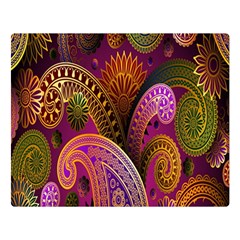 Paisley Pattern, Abstract Colorful, Texture Background, Hd Two Sides Premium Plush Fleece Blanket (large) by nateshop