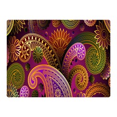 Paisley Pattern, Abstract Colorful, Texture Background, Hd Two Sides Premium Plush Fleece Blanket (mini) by nateshop