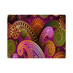 Paisley Pattern, Abstract Colorful, Texture Background, Hd Premium Plush Fleece Blanket (mini) by nateshop