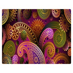 Paisley Pattern, Abstract Colorful, Texture Background, Hd Premium Plush Fleece Blanket (medium) by nateshop