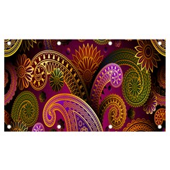 Paisley Pattern, Abstract Colorful, Texture Background, Hd Banner And Sign 7  X 4  by nateshop