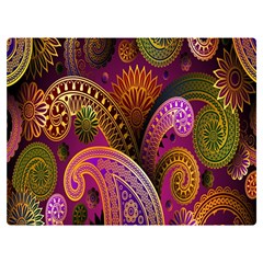 Paisley Pattern, Abstract Colorful, Texture Background, Hd Two Sides Premium Plush Fleece Blanket (extra Small) by nateshop