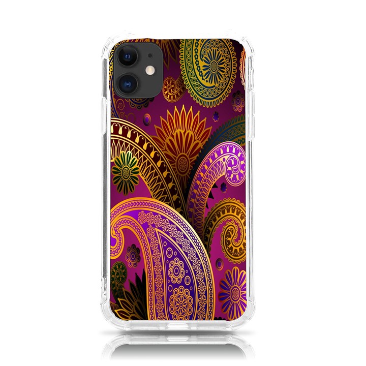 Paisley Pattern, Abstract Colorful, Texture Background, Hd iPhone 11 TPU UV Print Case