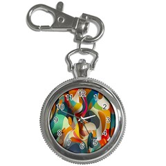 Pattern Calorful Key Chain Watches