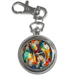 Pattern Calorful Key Chain Watches Front