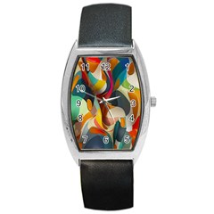 Pattern Calorful Barrel Style Metal Watch by nateshop