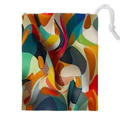 Pattern Calorful Drawstring Pouch (4xl) by nateshop