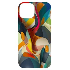 Pattern Calorful Iphone 14 Black Uv Print Case by nateshop