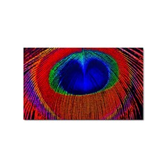 Peacock-feathers,blue 1 Sticker Rectangular (10 Pack) by nateshop