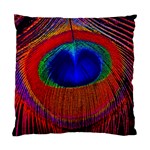 Peacock-feathers,blue 1 Standard Cushion Case (Two Sides) Front