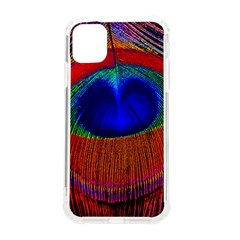 Peacock-feathers,blue 1 Iphone 11 Tpu Uv Print Case by nateshop