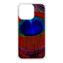 Peacock-feathers,blue 1 Iphone 13 Pro Tpu Uv Print Case by nateshop