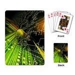 Machine Technology Circuit Electronic Computer Technics Detail Psychedelic Abstract Pattern Playing Cards Single Design (Rectangle) Back