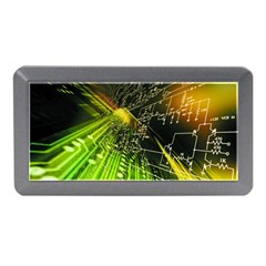 Machine Technology Circuit Electronic Computer Technics Detail Psychedelic Abstract Pattern Memory Card Reader (mini) by Sarkoni