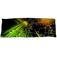 Machine Technology Circuit Electronic Computer Technics Detail Psychedelic Abstract Pattern Body Pillow Case (dakimakura) by Sarkoni