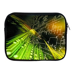 Machine Technology Circuit Electronic Computer Technics Detail Psychedelic Abstract Pattern Apple Ipad 2/3/4 Zipper Cases by Sarkoni