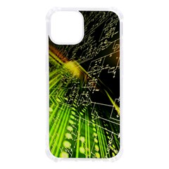 Machine Technology Circuit Electronic Computer Technics Detail Psychedelic Abstract Pattern Iphone 13 Tpu Uv Print Case by Sarkoni