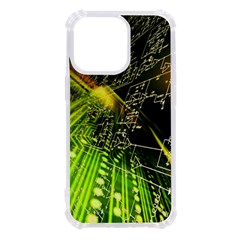 Machine Technology Circuit Electronic Computer Technics Detail Psychedelic Abstract Pattern Iphone 13 Pro Tpu Uv Print Case by Sarkoni