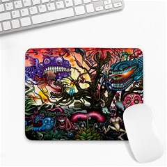 Psychedelic Funky Trippy Small Mousepad by Sarkoni