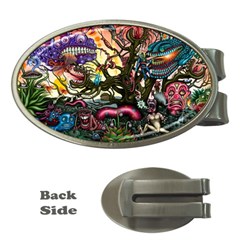 Psychedelic Funky Trippy Money Clips (oval)  by Sarkoni