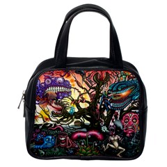 Psychedelic Funky Trippy Classic Handbag (one Side) by Sarkoni