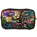 Psychedelic Funky Trippy Toiletries Bag (One Side) Front