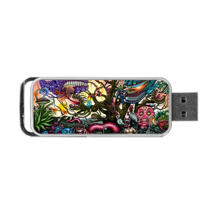 Psychedelic Funky Trippy Portable USB Flash (Two Sides)