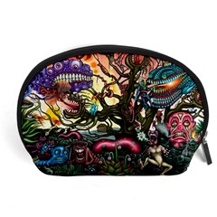 Psychedelic Funky Trippy Accessory Pouch (large) by Sarkoni