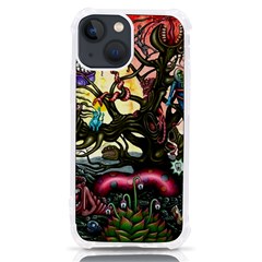 Psychedelic Funky Trippy Iphone 13 Mini Tpu Uv Print Case by Sarkoni