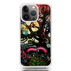 Psychedelic Funky Trippy Iphone 13 Pro Tpu Uv Print Case by Sarkoni