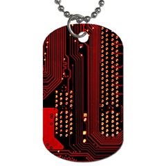 Technology Computer Circuit Dog Tag (one Side) by Sarkoni