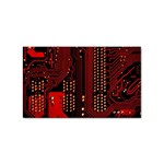 Technology Computer Circuit Sticker Rectangular (100 pack) Front