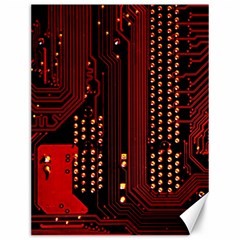 Technology Computer Circuit Canvas 12  X 16  by Sarkoni