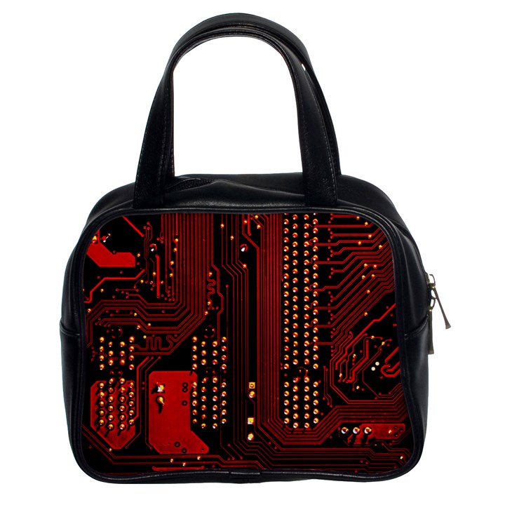 Technology Computer Circuit Classic Handbag (Two Sides)