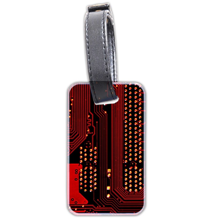 Technology Computer Circuit Luggage Tag (two sides)