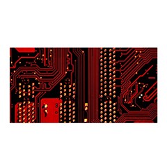 Technology Computer Circuit Satin Wrap 35  X 70 