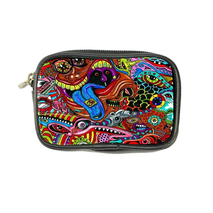 Psychedelic Trippy Hippie  Weird Art Coin Purse