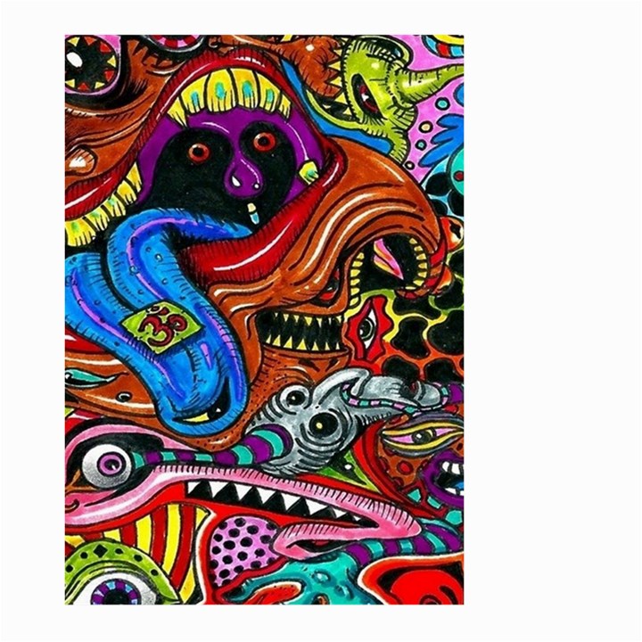 Psychedelic Trippy Hippie  Weird Art Large Garden Flag (Two Sides)