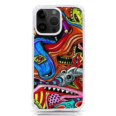 Psychedelic Trippy Hippie  Weird Art Iphone 14 Pro Max Tpu Uv Print Case by Sarkoni